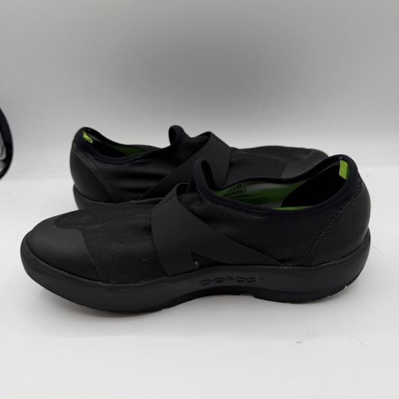 Oofos OOmg Fibre Low‎ Shoes Mens Sz 9 Black/Black Slip On Sneakers main image 7